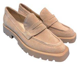 Dolce Vita Beige Faux Suede Loafers Women’s Size 8